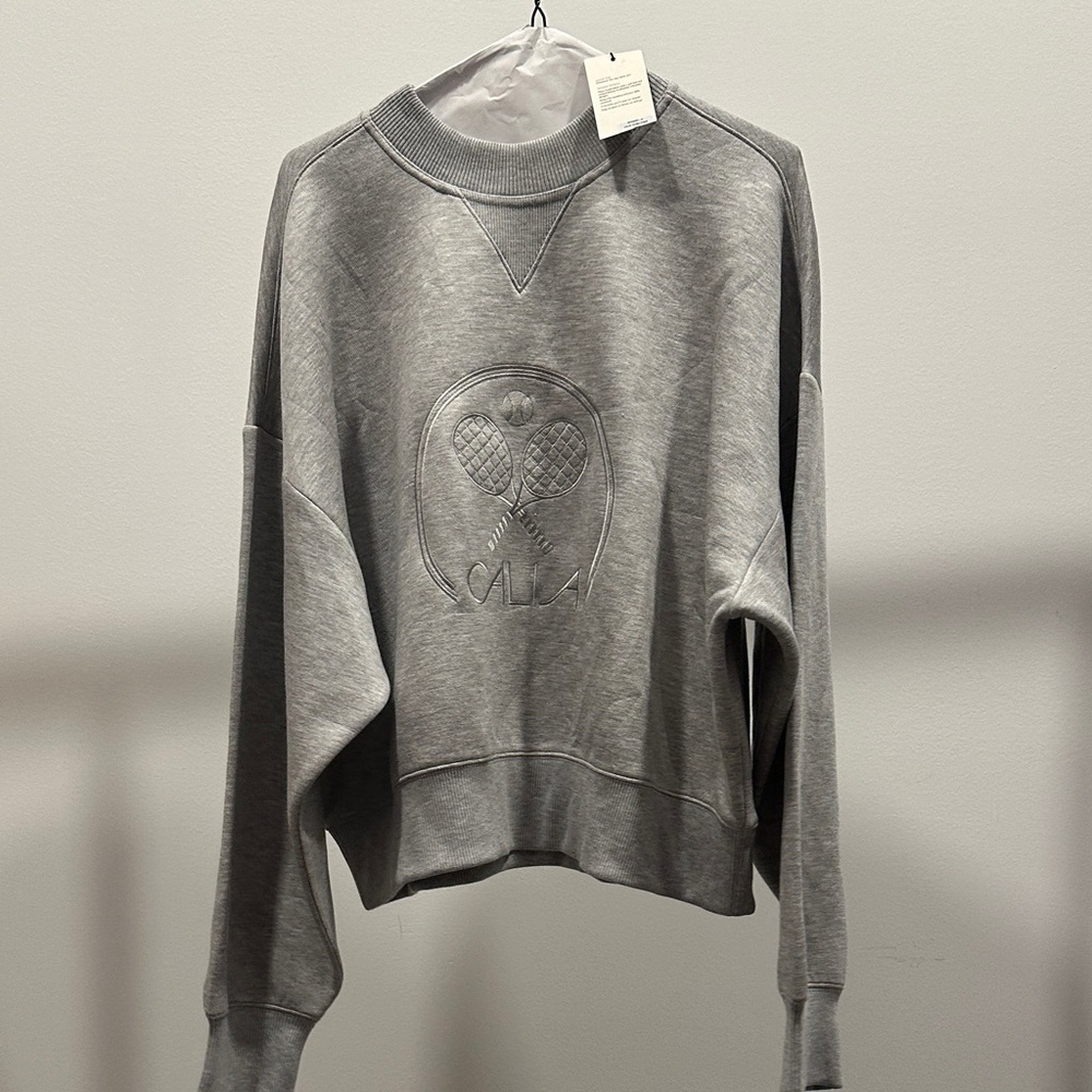 Gray CALIA Crew Neck Sweater